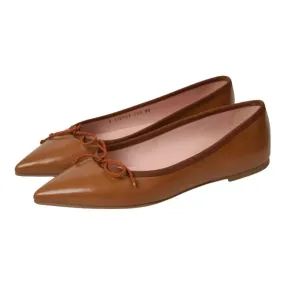 42772 - Tan Soft Leather Flats for Teen/Women by Pretty Ballerinas