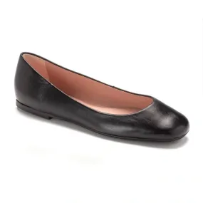 49450 - Black Soft Leather Flats for Teen/Women by Pretty Ballerinas