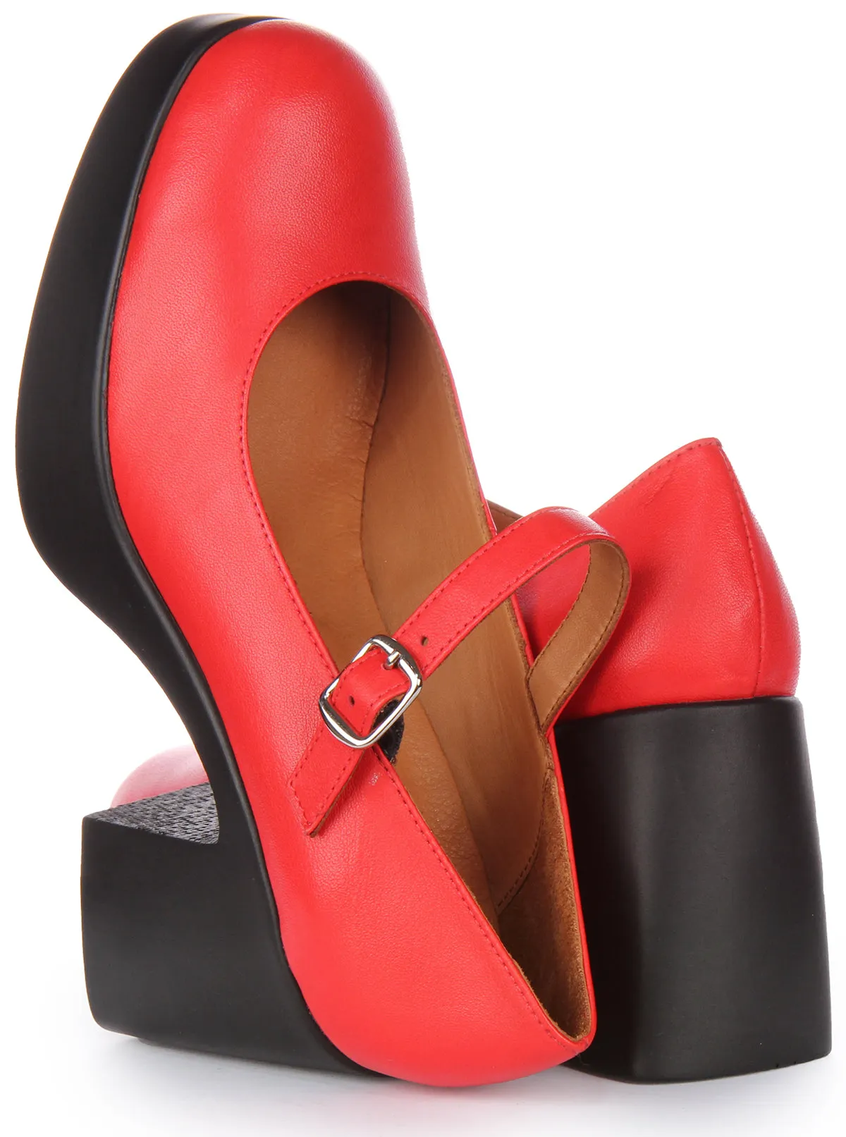 Amara T Bar Shoes In Red