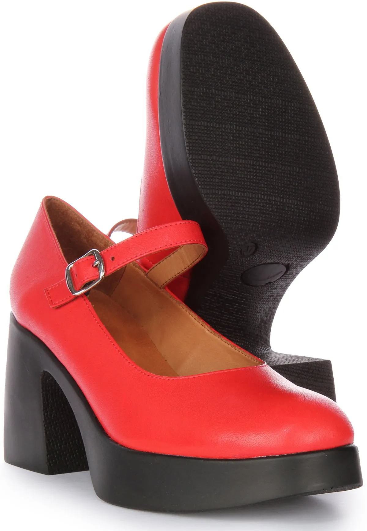 Amara T Bar Shoes In Red