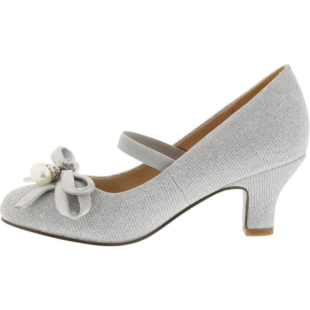 Badgley Mischka Silver Sparkle Pump