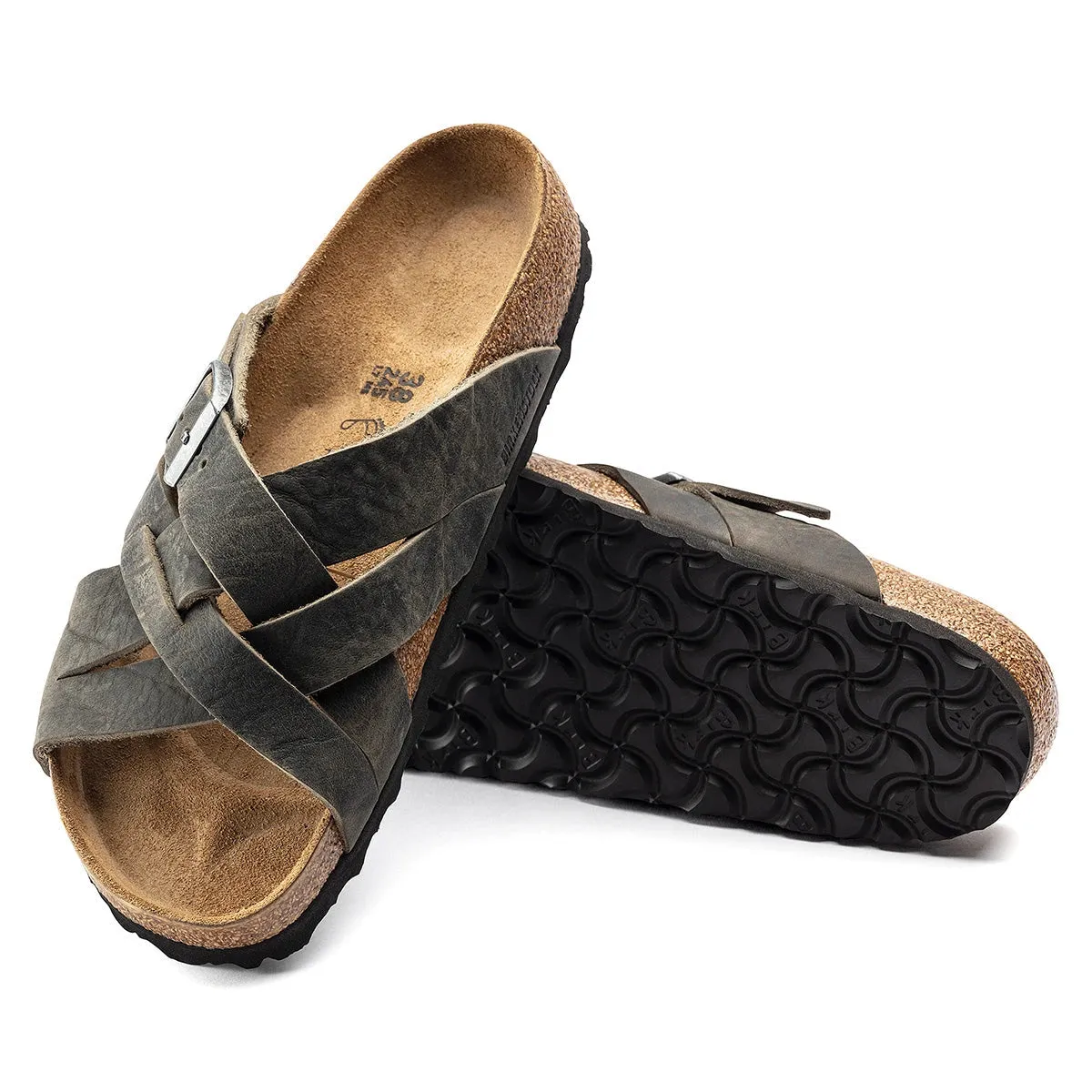 Birkenstock Lugano Oiled Leather Sandals