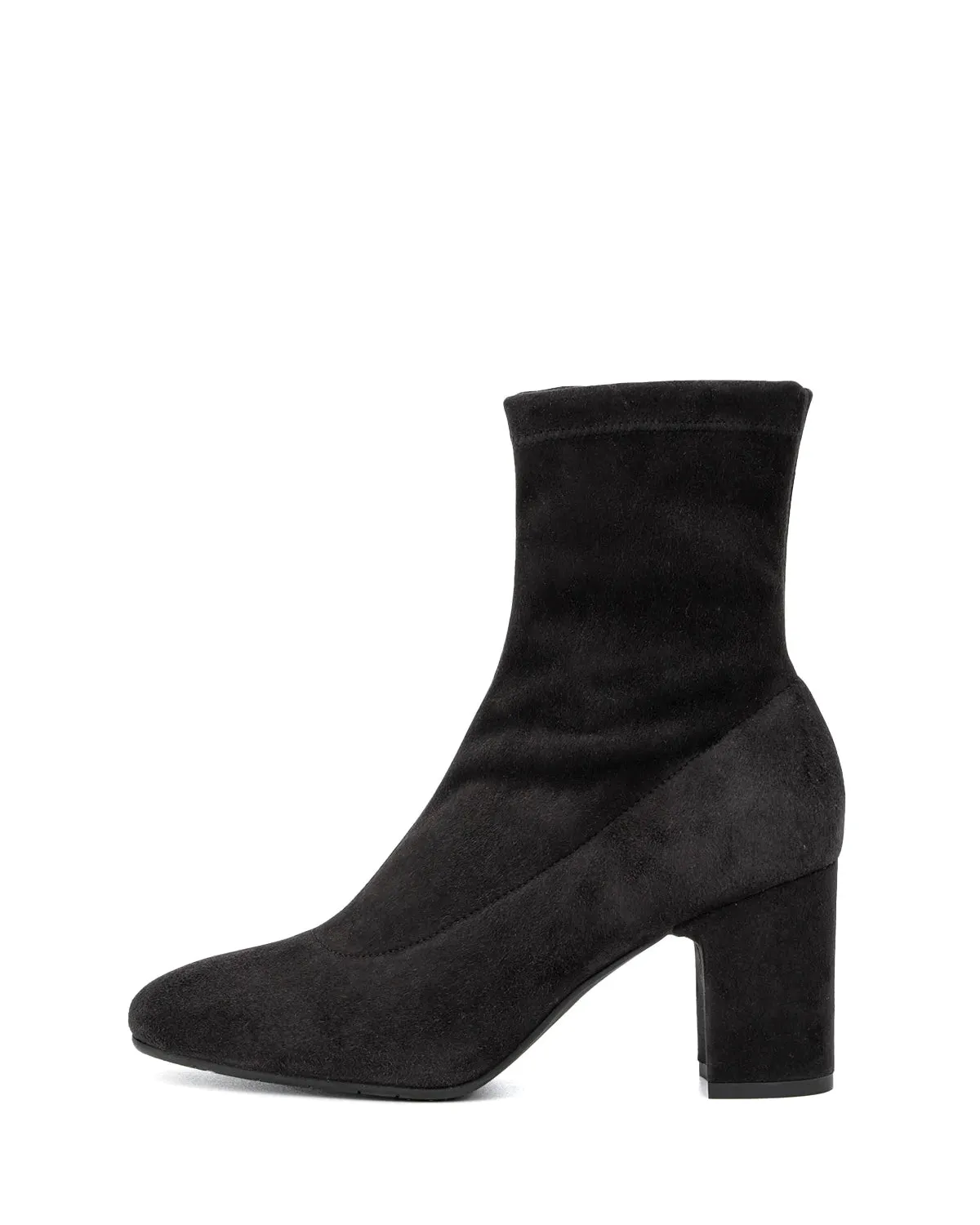 Briana Stretch Suede Bootie | Anthracite