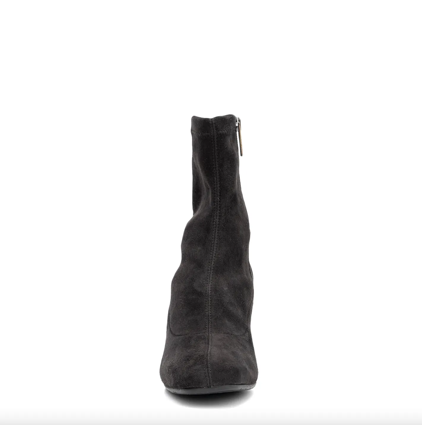 Briana Stretch Suede Bootie | Anthracite