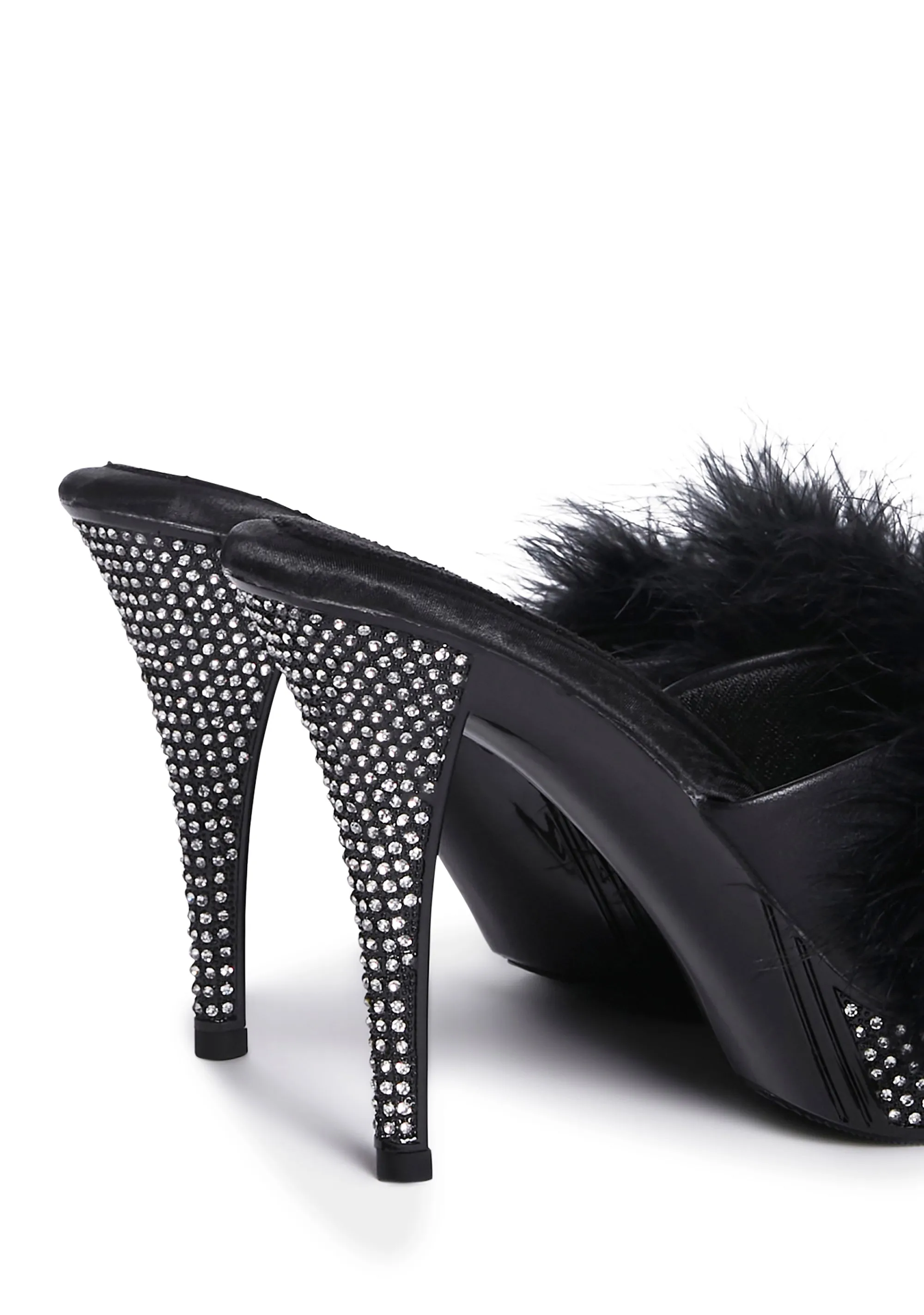 Elegant-401F Marabou Heels