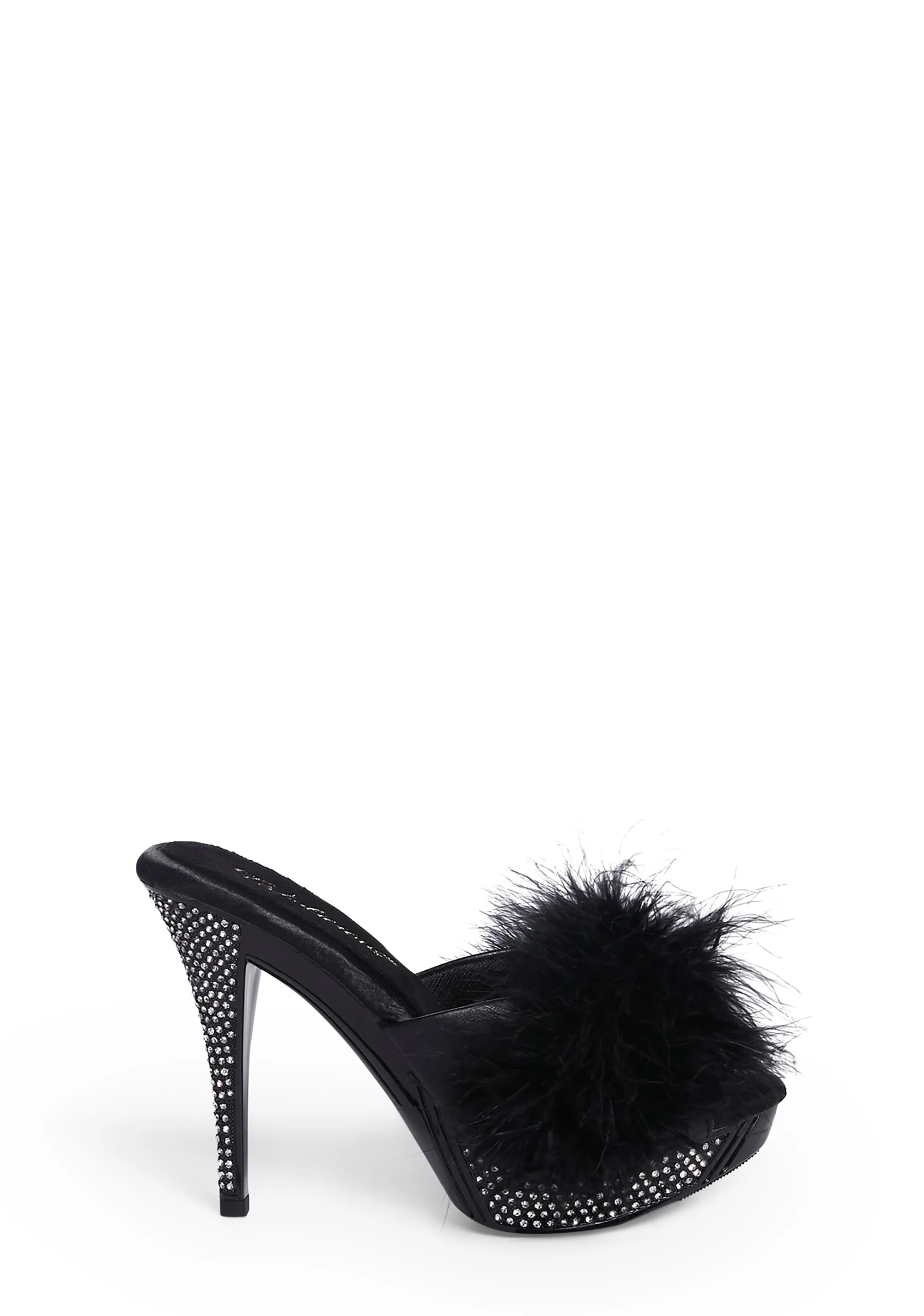 Elegant-401F Marabou Heels