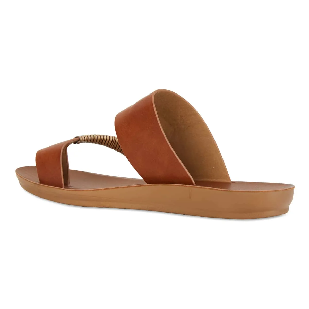 Gidget Sandal in Tan Smooth