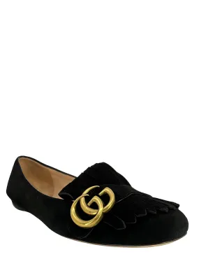 Gucci Marmont GG Suede Flats Size 7.5