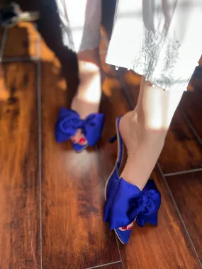 Hannah Bow Heels - Blue