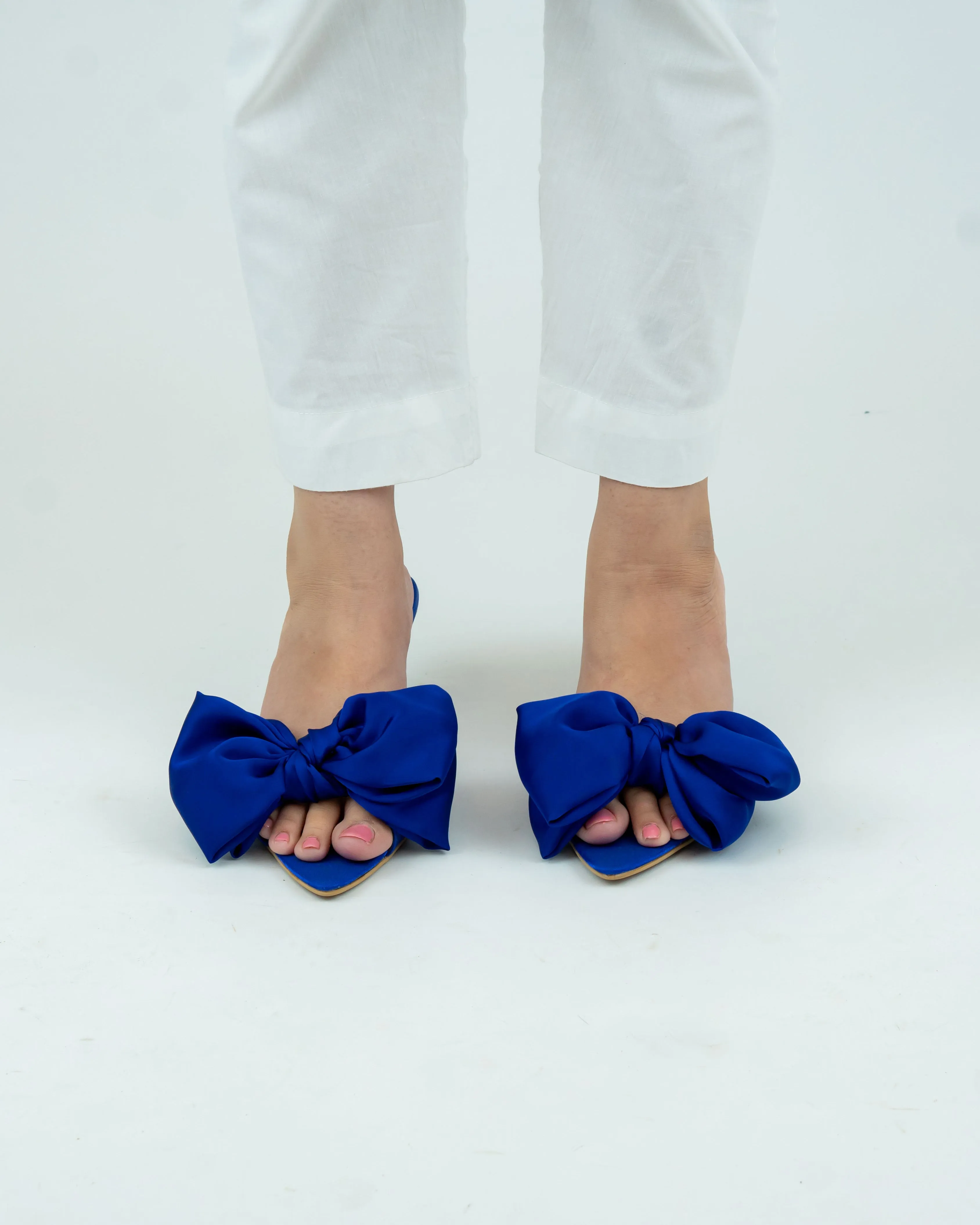 Hannah Bow Heels - Blue