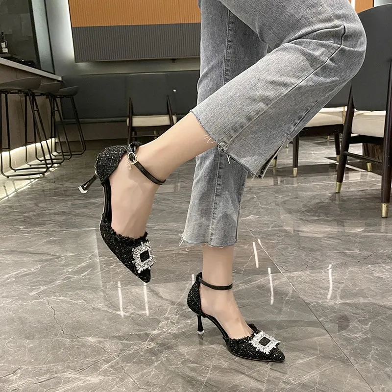 Kelsey Elegant Rhinestone Heels