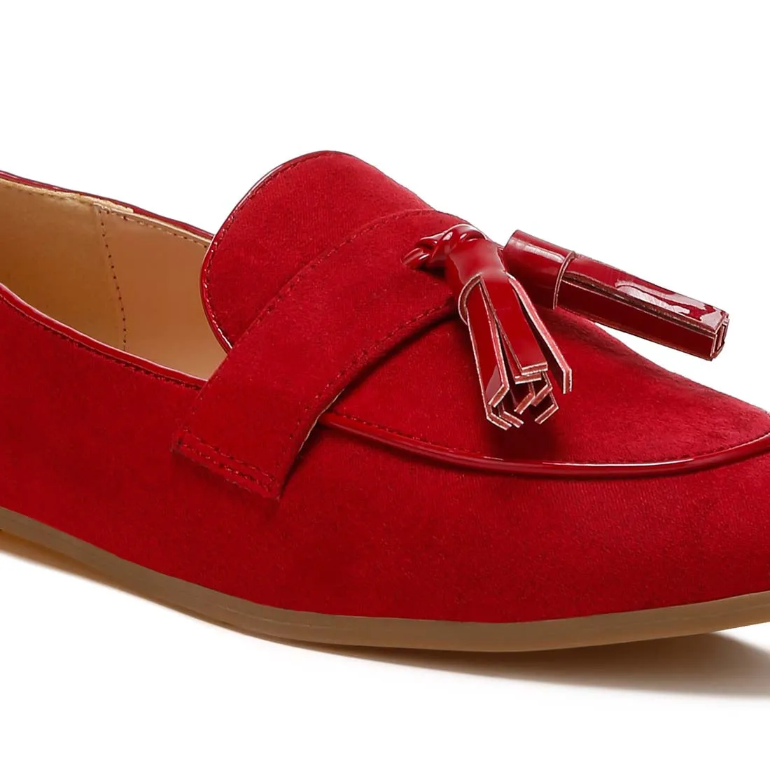 Micro Suede Tassel Loafers