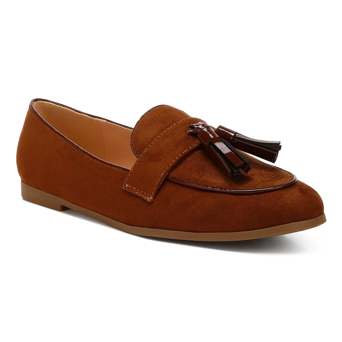 Micro Suede Tassel Loafers