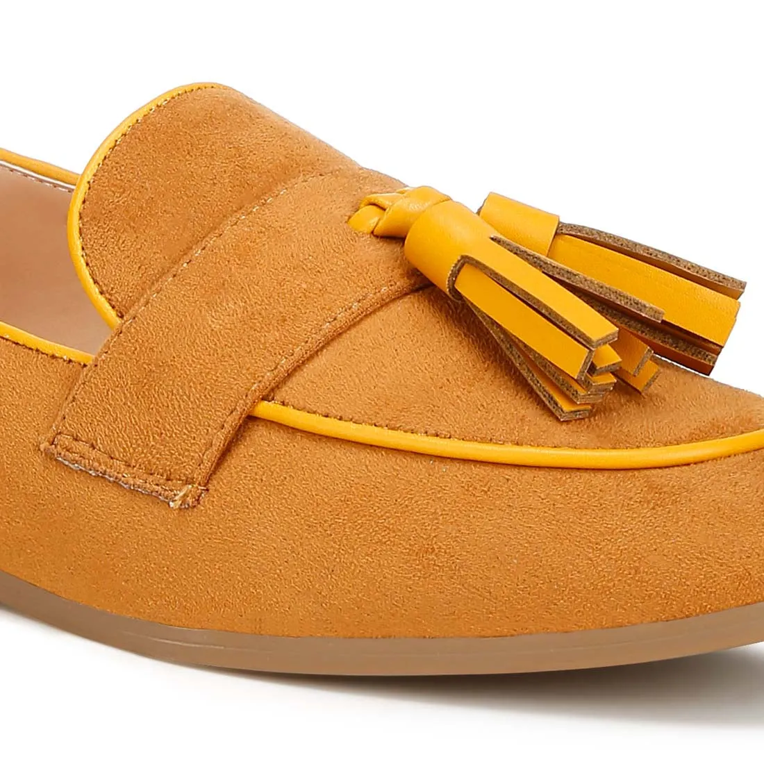 Micro Suede Tassel Loafers