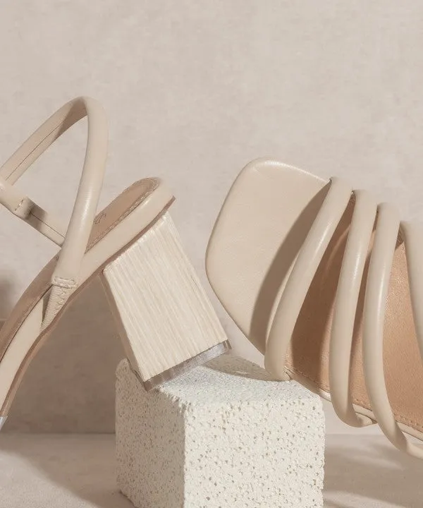 OASIS SOCIETY Ashley Wooden Heel Sandal