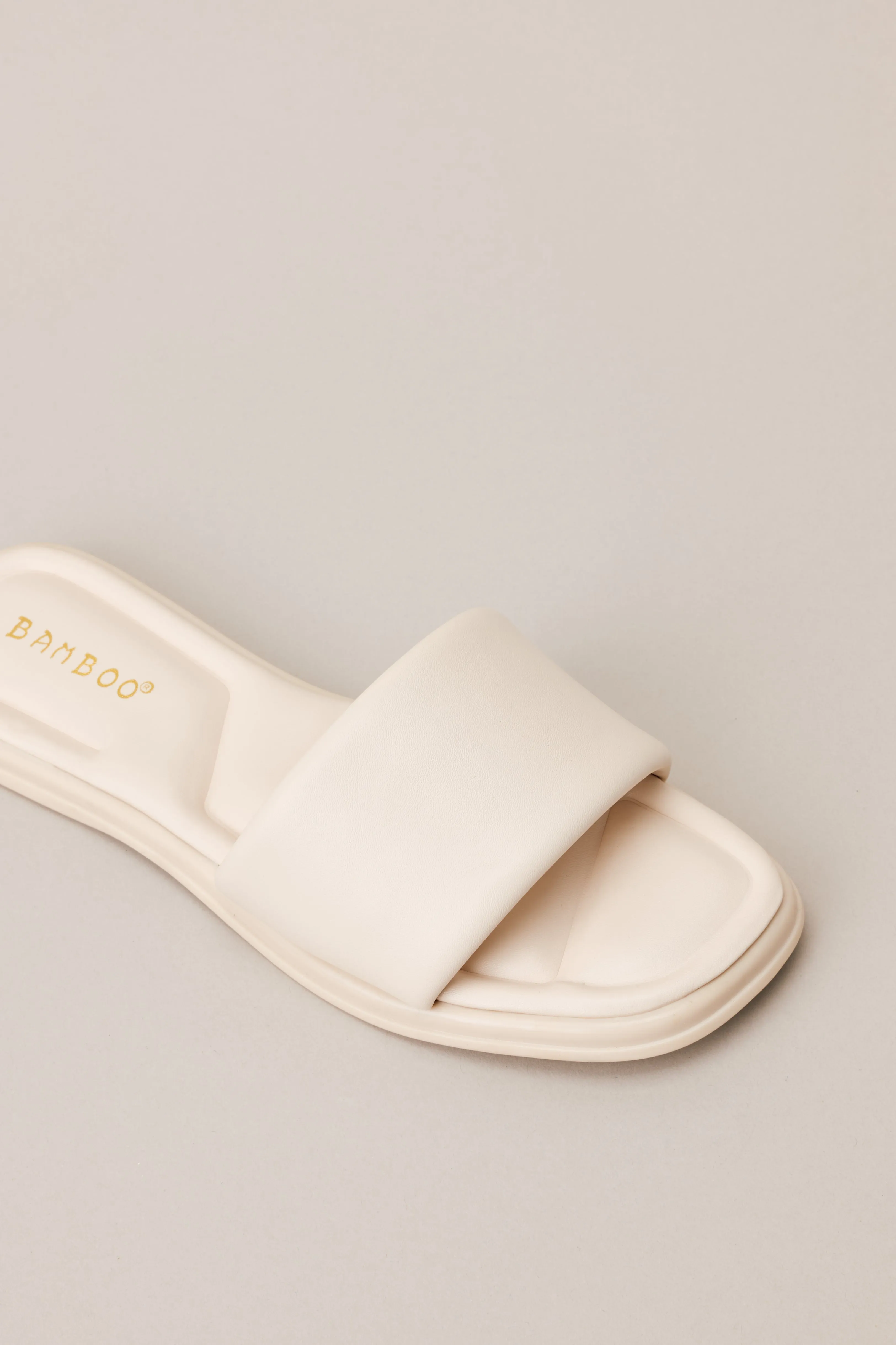 Oasis Steps Ivory Matte Sandals