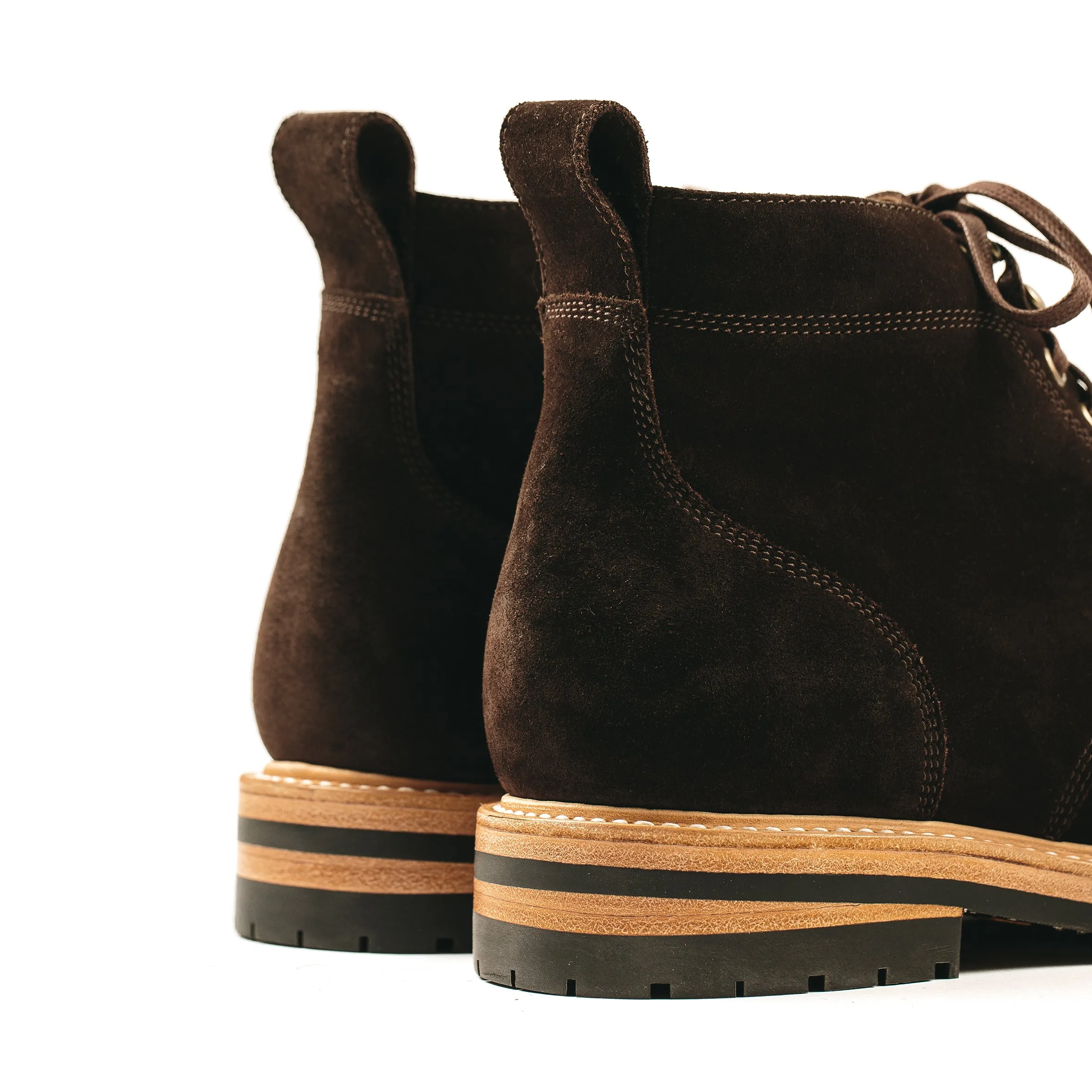 The Moto Boot in Weatherproof Chocolate Suede