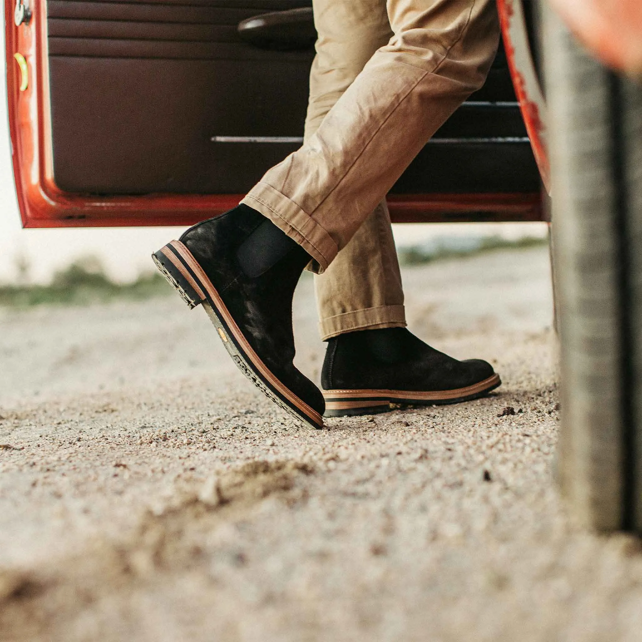 The Ranch Boot in Coal Weatherproof Suede