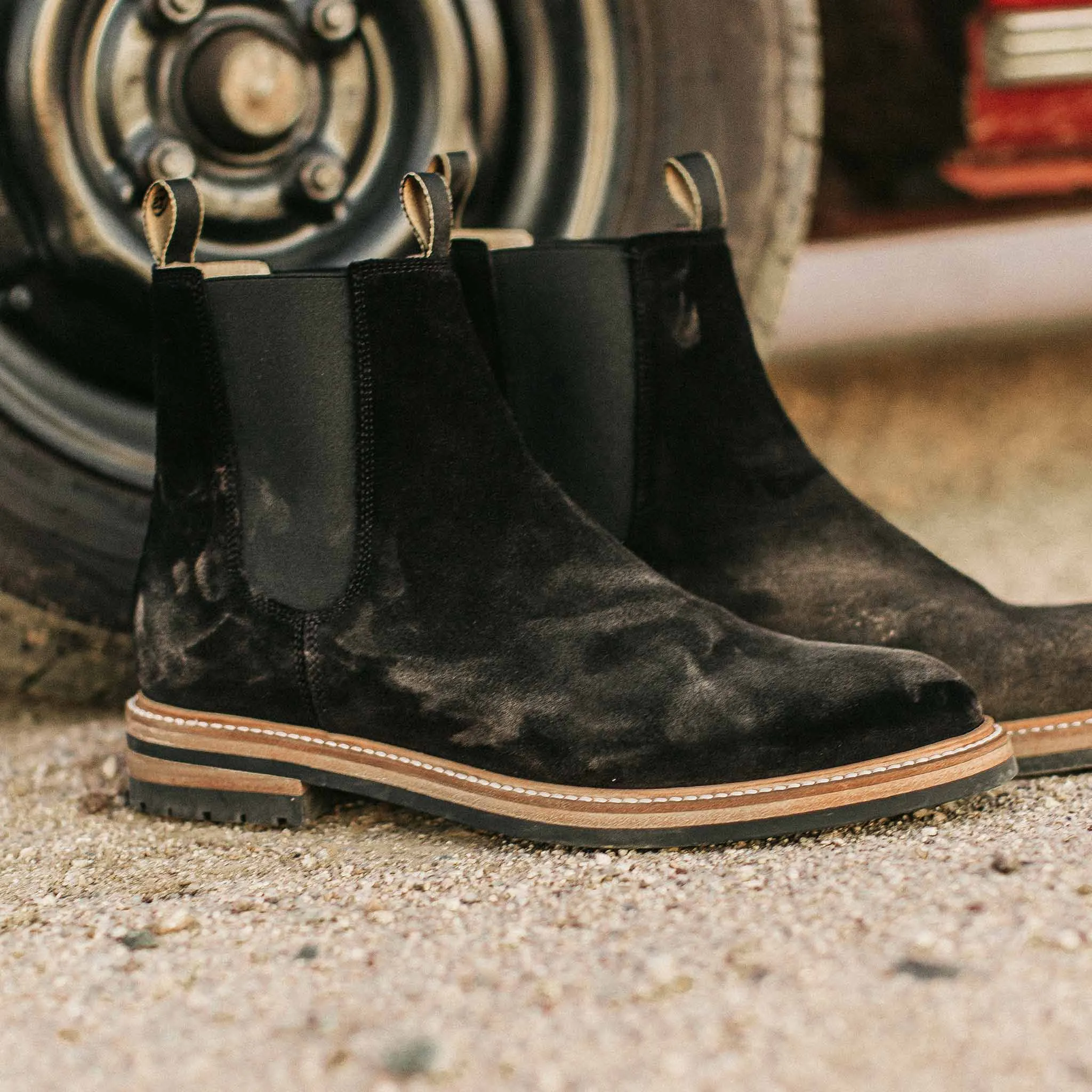 The Ranch Boot in Coal Weatherproof Suede