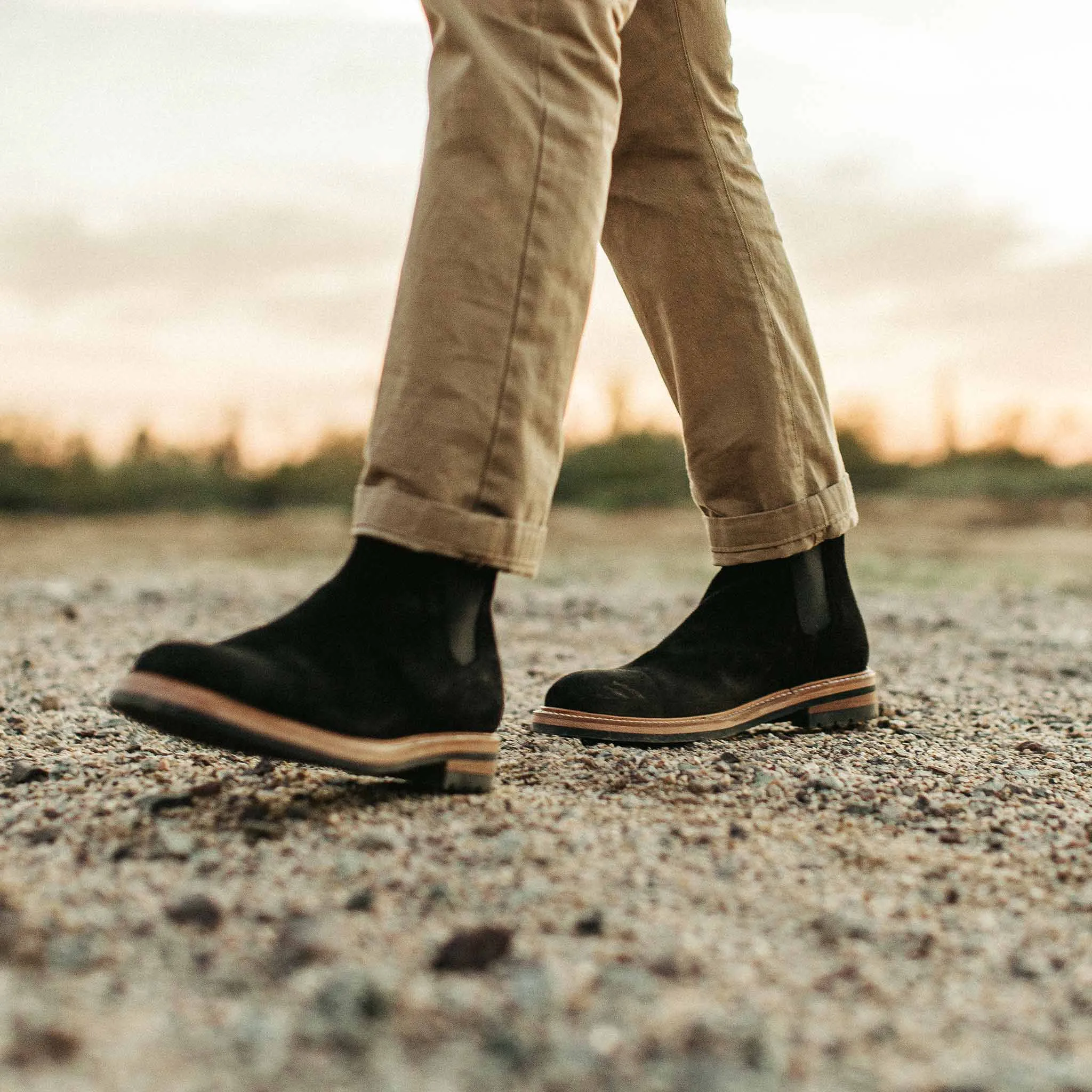 The Ranch Boot in Coal Weatherproof Suede