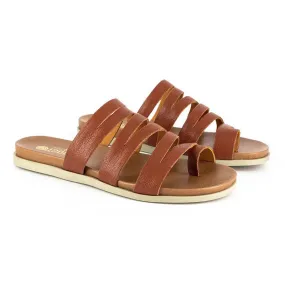 Tsonga Abuye Leather Strappy Sandals - Tan